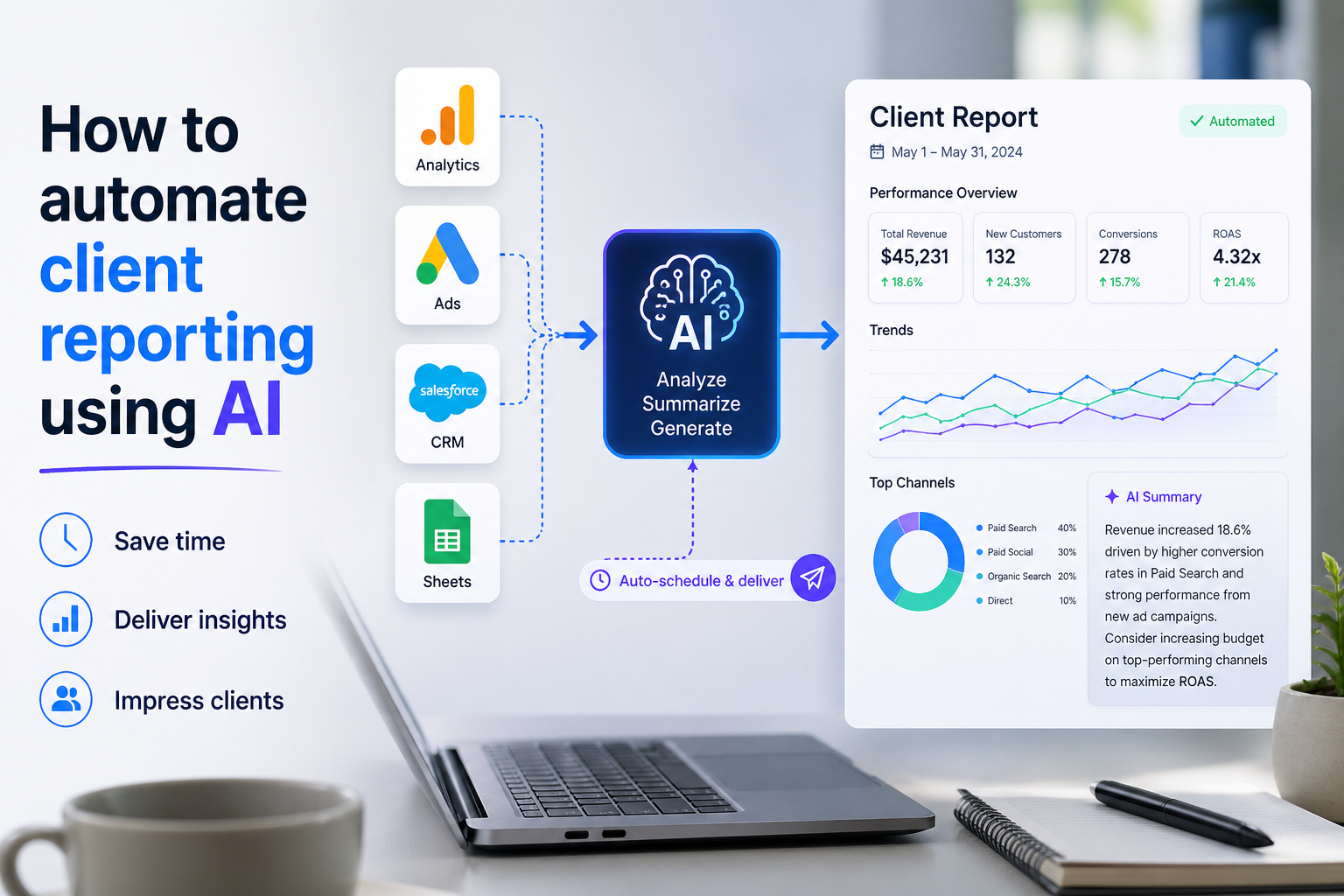 How to Automate Client Reporting Using AI