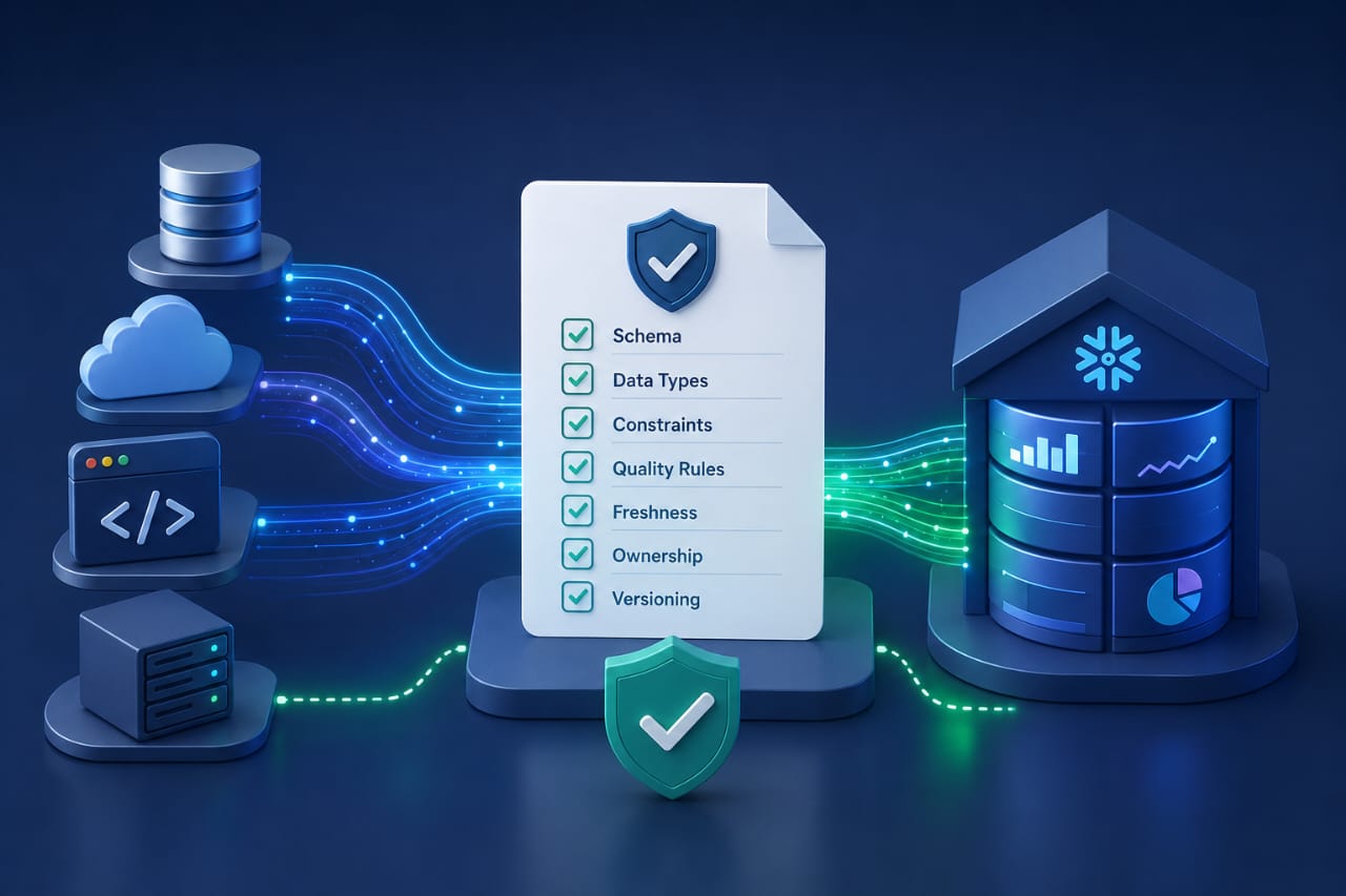 Data Contracts Between Source Systems and the Warehouse