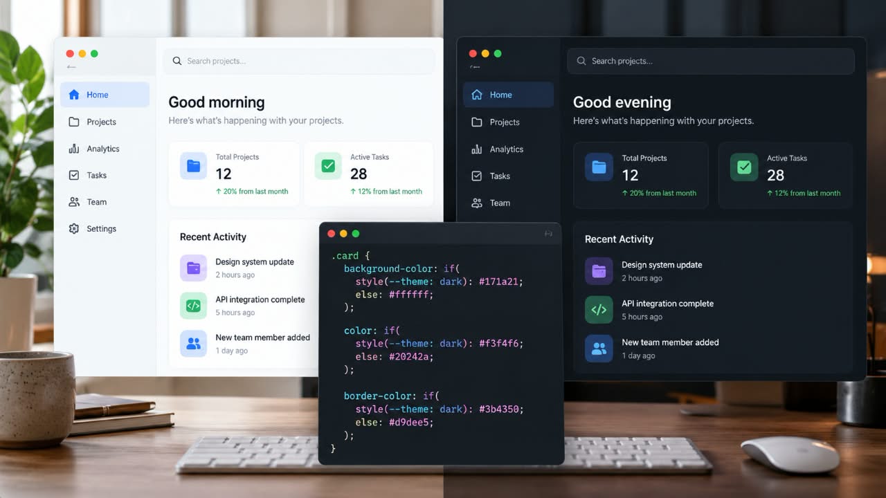 Using CSS if() for Theme-Aware Components Without Duplicating Stylesheets